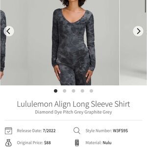 Lululemon align diamond dye